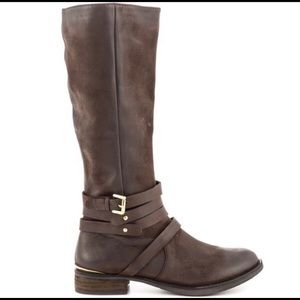 Steve Madden Brown Leather Knee High Boots